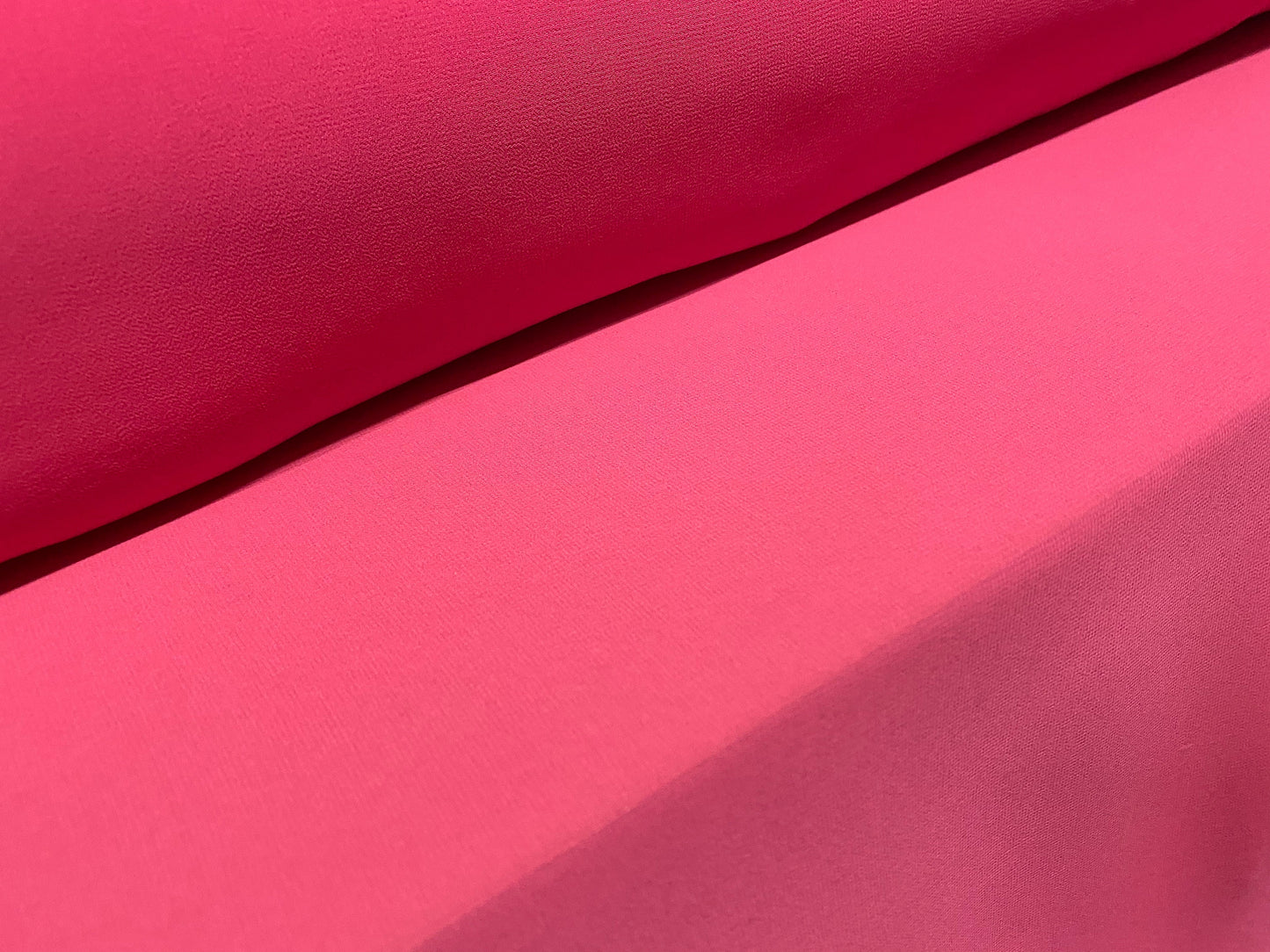 Stretch Chiffon woven dress fabric, per metre - cerise