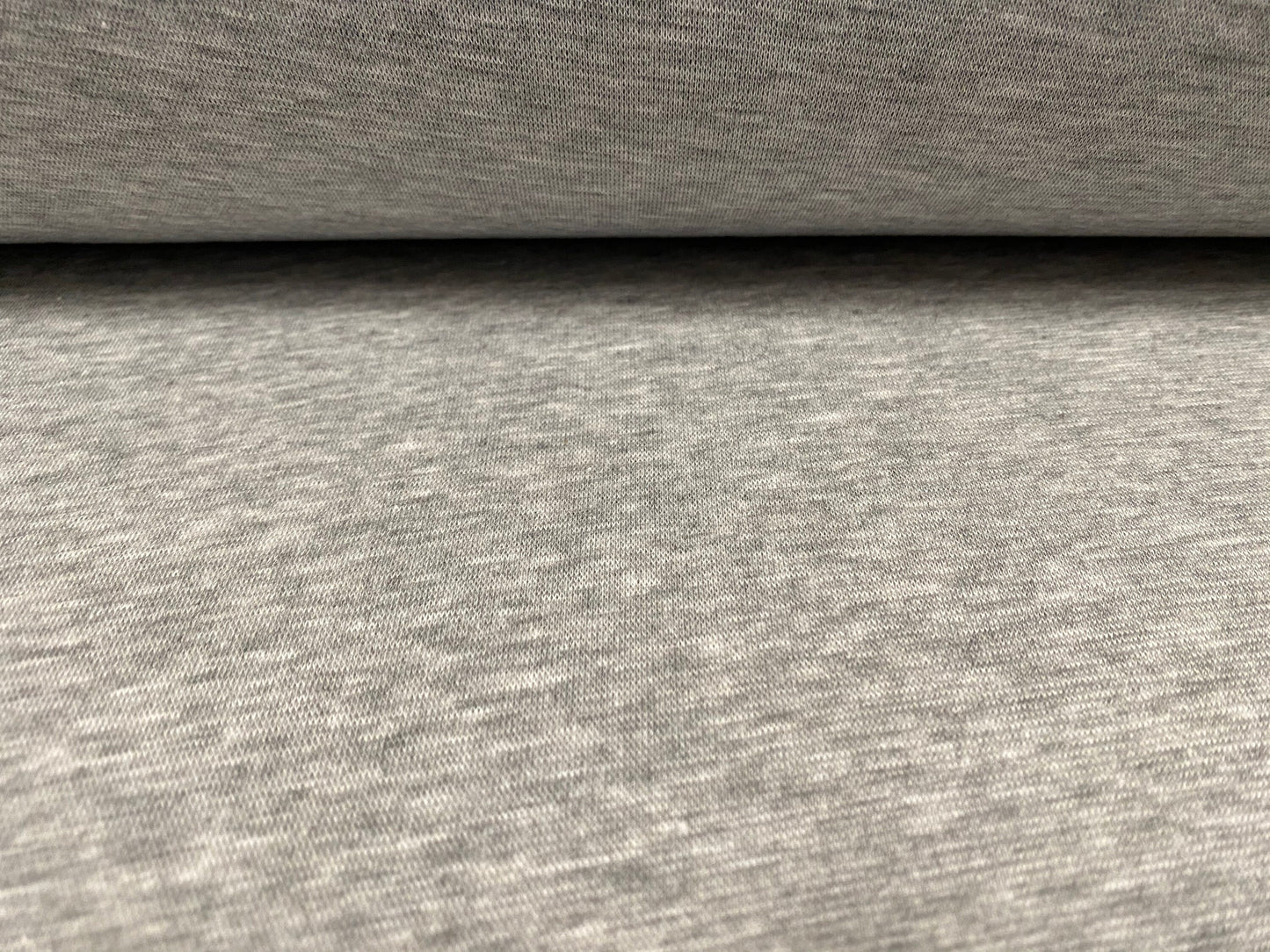 Soft interlock jersey fabric, per metre - grey marl