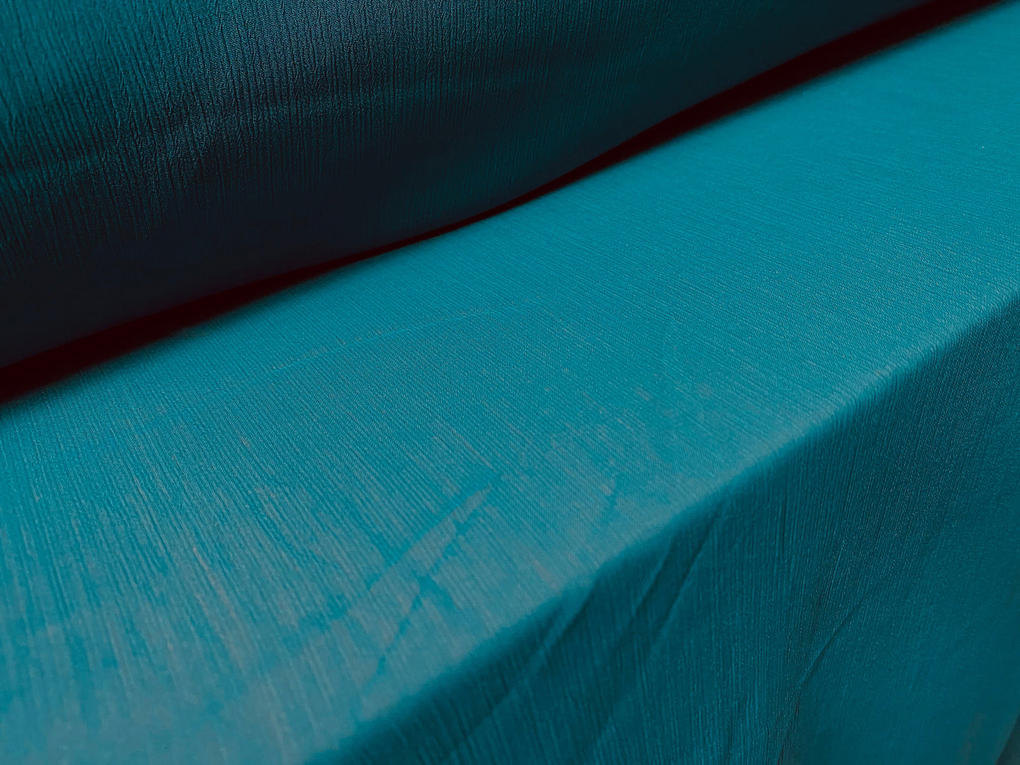 Plain yor-yu chiffon dress fabric, per metre - Teal