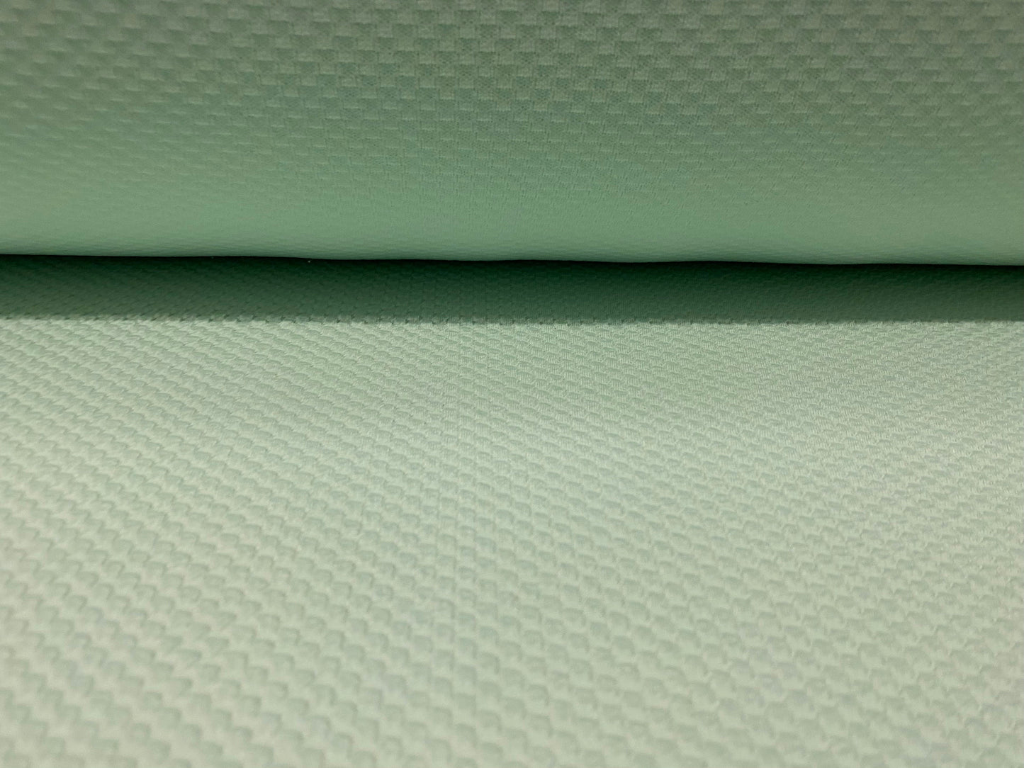 Honeycomb jacquard Stretch double jersey fabric, per metre - Aqua