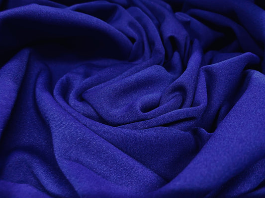 Scuba stretch spandex neoprene style jersey fabric, per metre - cobalt blue