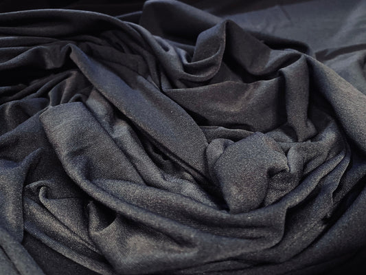 Stretch spandex single jersey fabric, per metre - dark grey