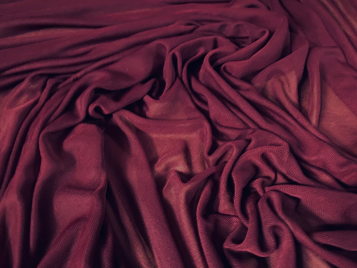 Chiffon jersey fabric, per metre - wine