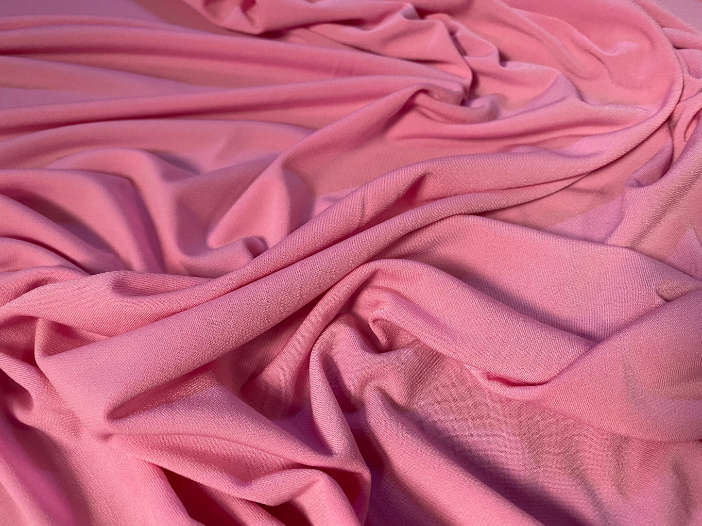 ITY Spandex stretch Jersey fabric, per metre - plain - Rose pink