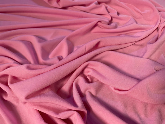 ITY Spandex stretch Jersey fabric, per metre - plain - Rose pink