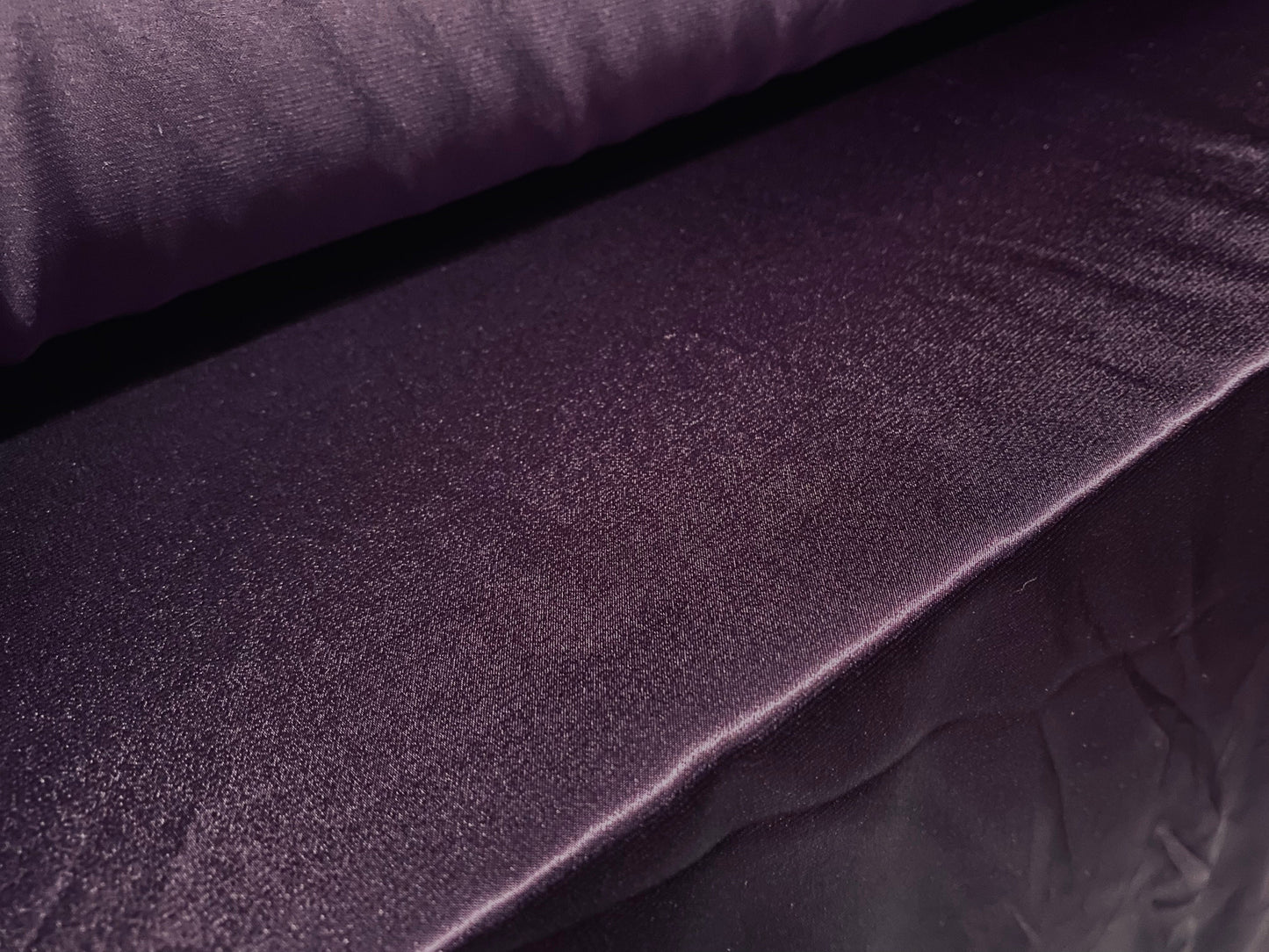 Silky Stretch charmeuse satin dress fabric, per metre - plain - purple