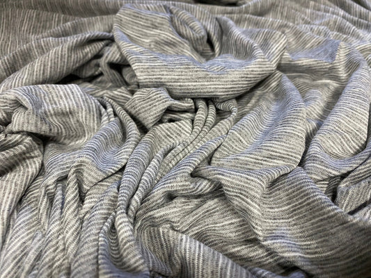 Melange slub single jersey t shirt fabric, per metre - grey marl
