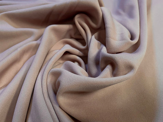 Scuba stretch spandex double jersey fabric, per metre - plain nude