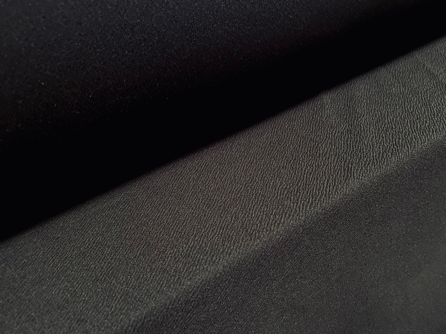 Liverpool textured scuba spandex stretch jersey fabric, per metre - jet black