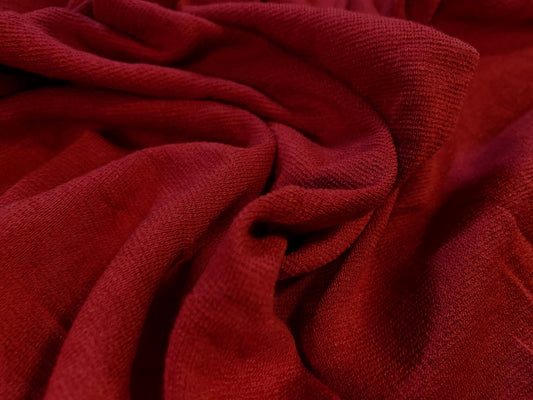 Morgan crepe double jersey stretch fabric, per metre - Red