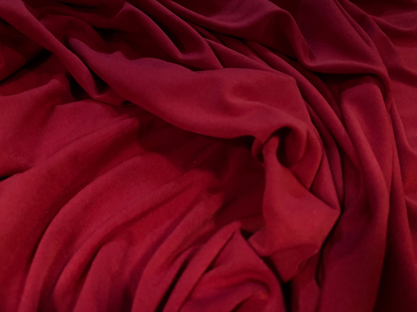 Micro fibre spandex stretch jersey fabric, per metre - Red