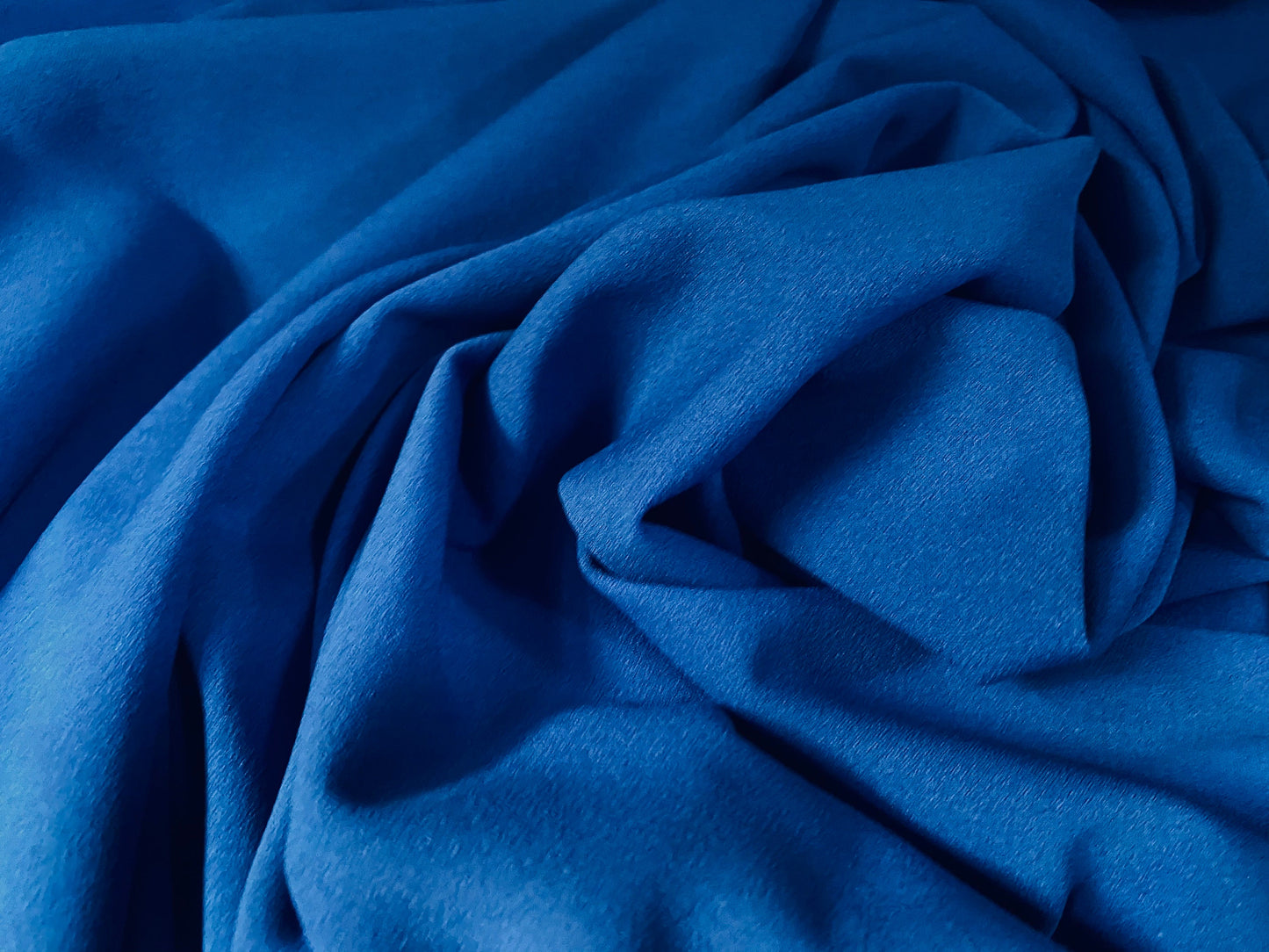 Scuba crepe stretch neoprene style double jersey fabric, per metre - royal blue