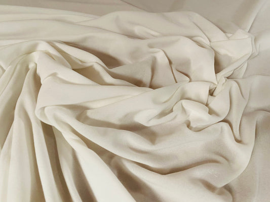 Single jersey mousse fabric, per metre - white