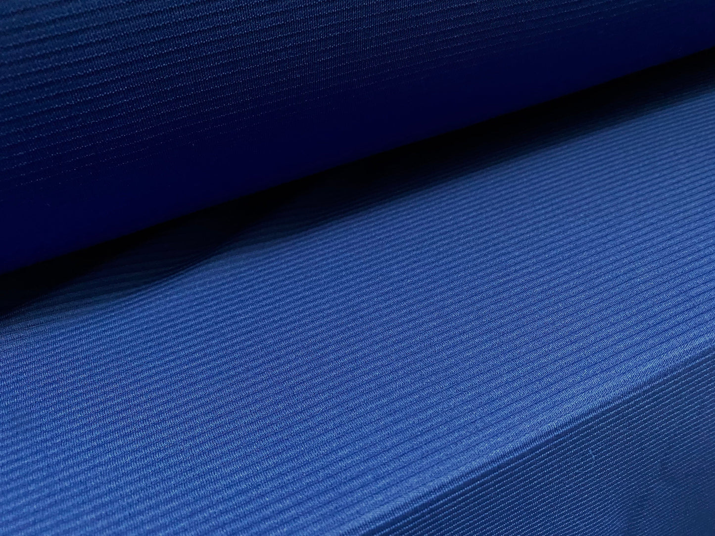 Ottoman rib Stretch jersey fabric , per metre - Royal blue