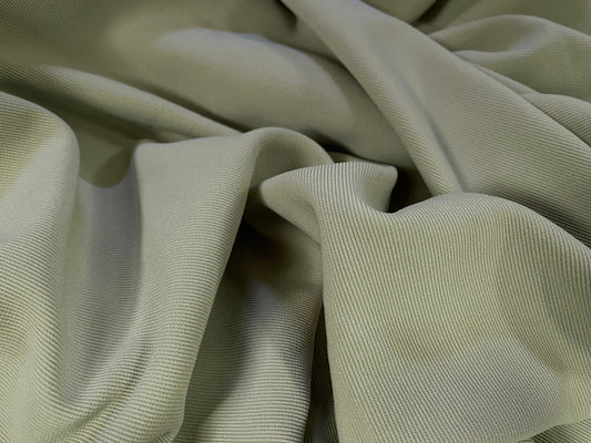 Fine Ottoman rib Stretch jersey fabric , per metre - light sage