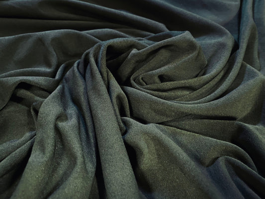 Micro fibre spandex stretch jersey fabric, per metre - khaki