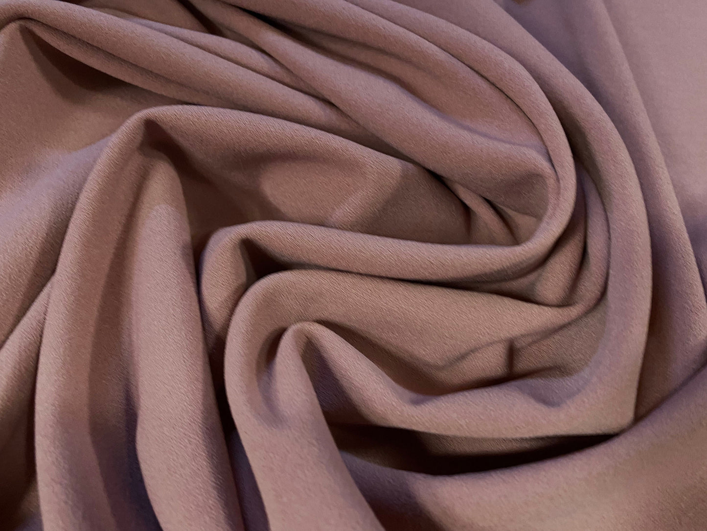 Scuba crepe spandex jersey fabric, per metre - dusky pink