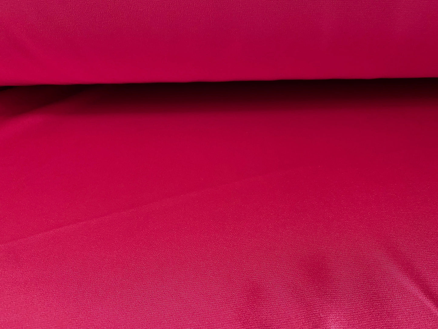 Silky Stretch charmeuse satin dress fabric, per metre - plain - cerise