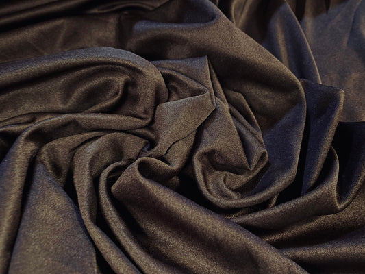 Single jersey fashion fabric, per metre - plain - Brown