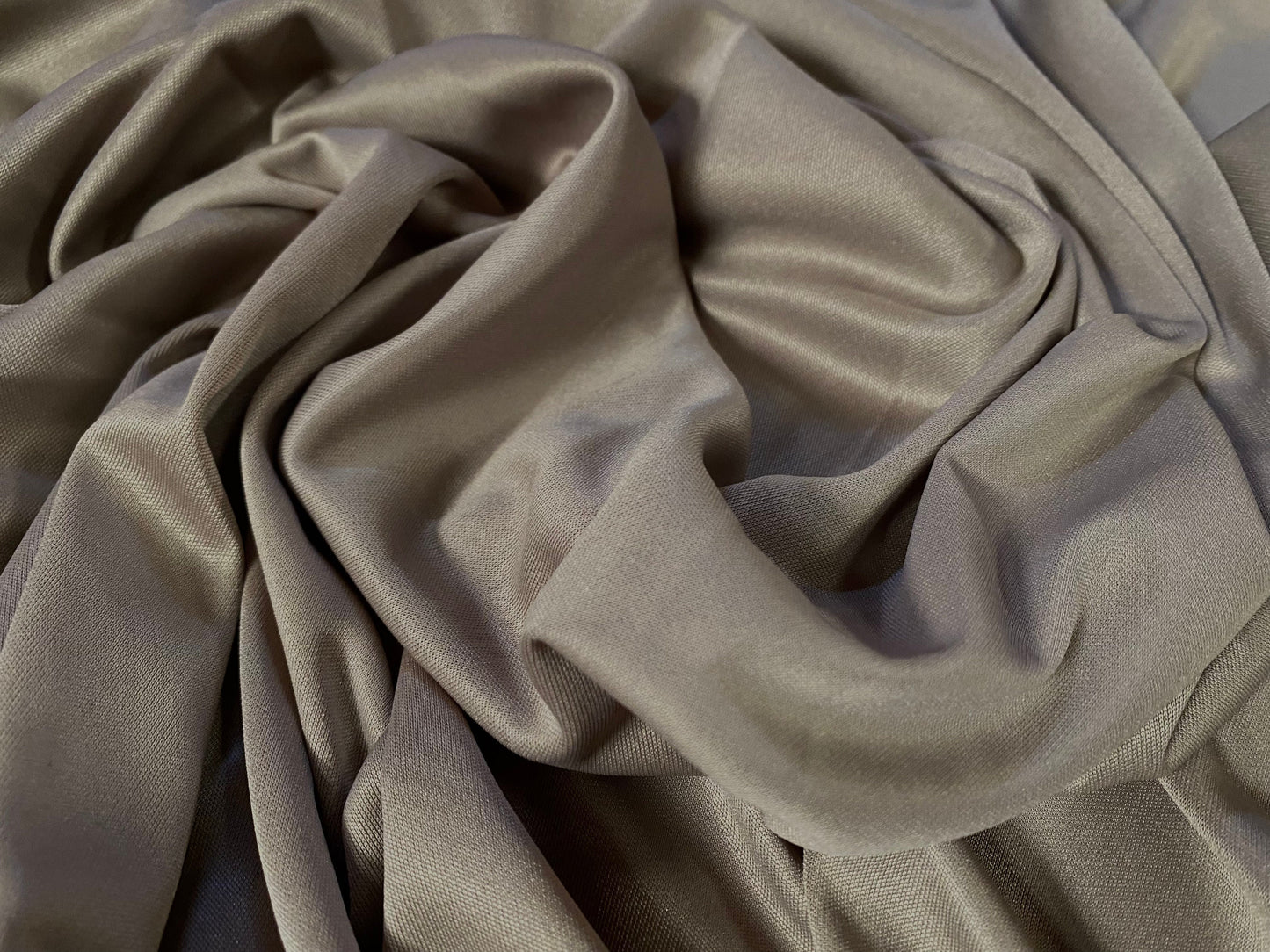 Single jersey polyester fabric - 60 inches wide - plain - Light fawn