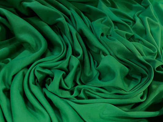 Single Jersey fashion fabric, per metre - plain - shamrock green