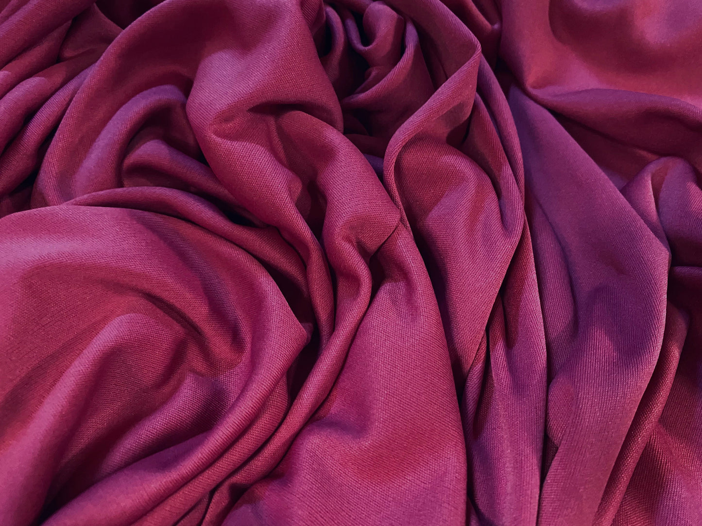 Single Jersey Polyester fabric, per metre - fuschia