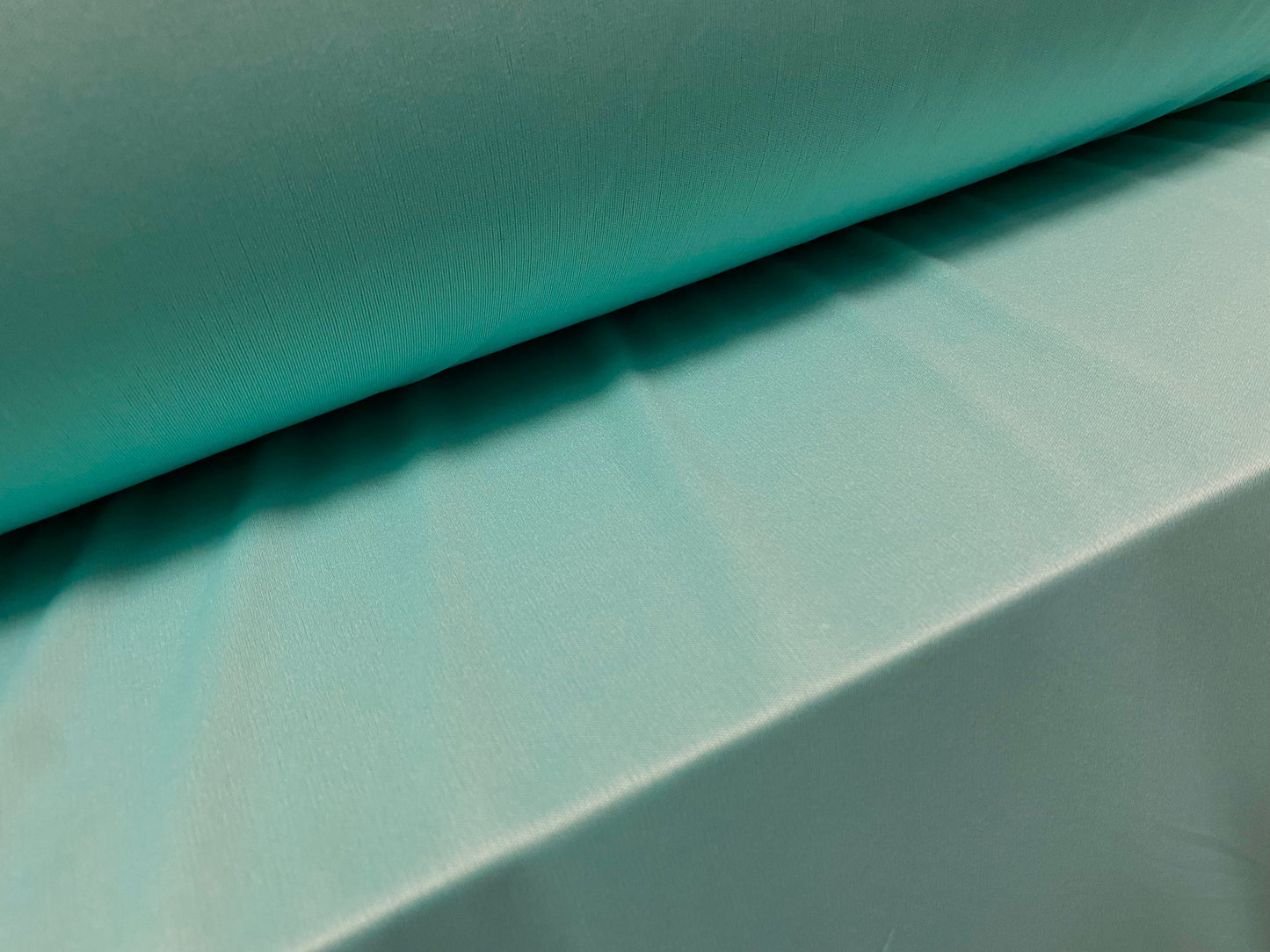 Single jersey polyester fabric - 60 inches wide - plain - turquoise