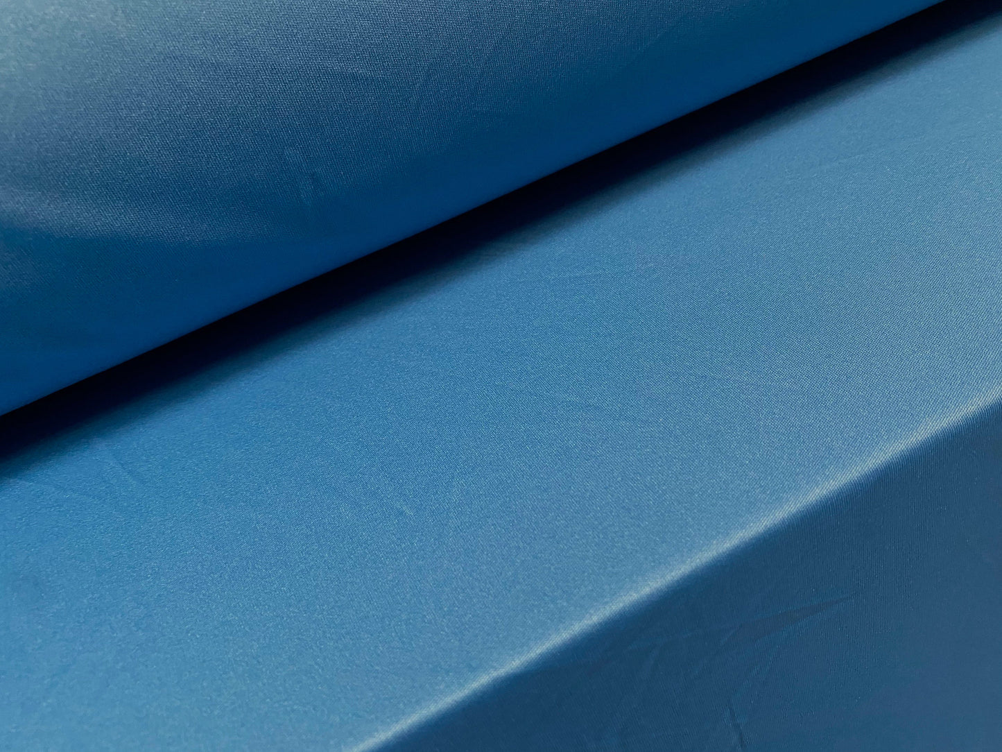 Single jersey polyester fabric - 60 inches wide - plain - Azure blue