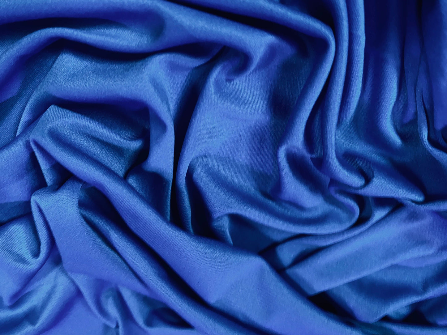 Single jersey polyester fabric - 60 inches wide - plain - Royal blue