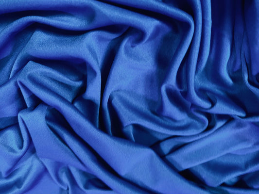 Single jersey polyester fabric - 60 inches wide - plain - Royal blue