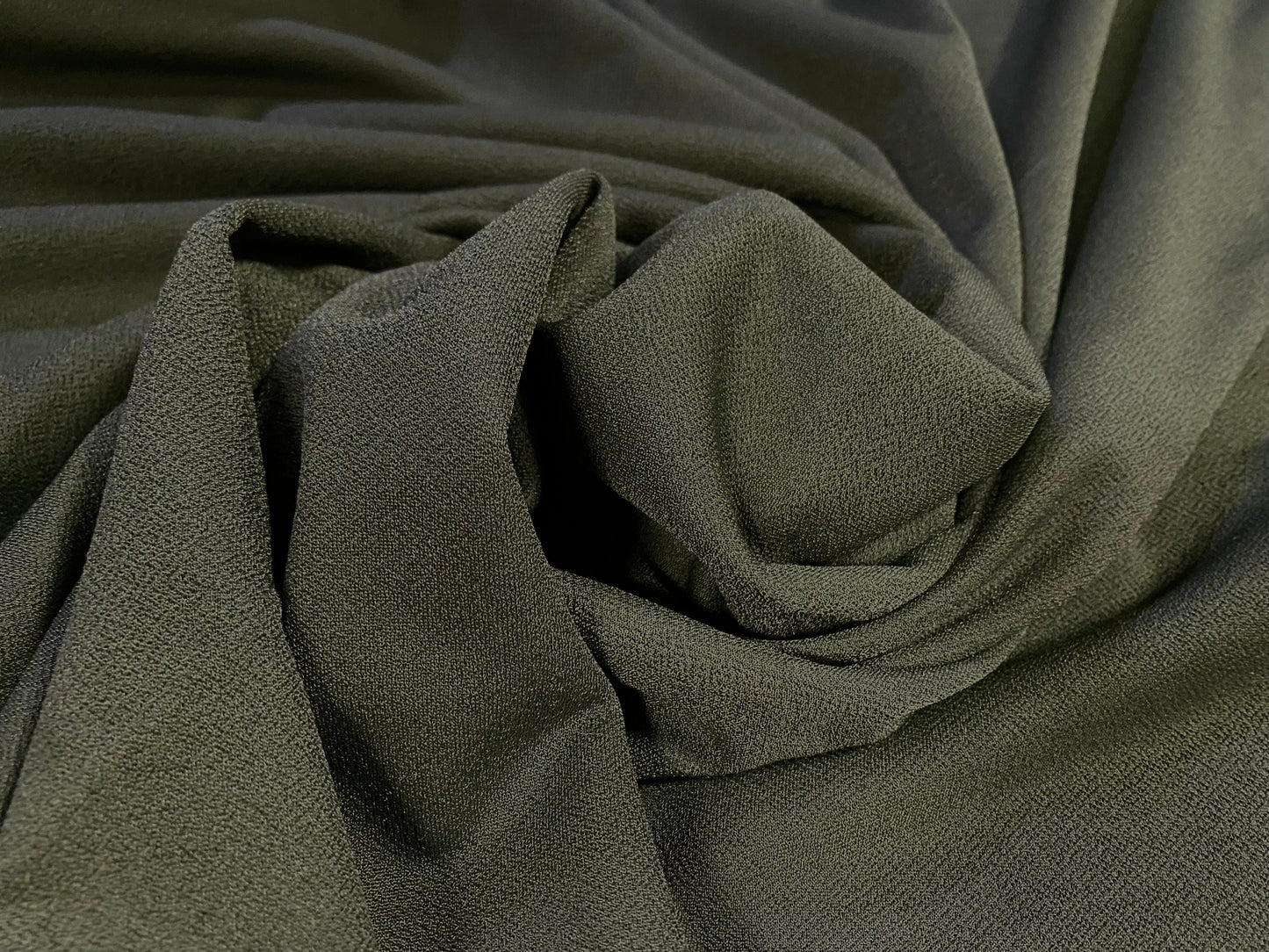 Valentino crepe spandex jersey fabric - similar to scuba crepe  - per metre - khaki