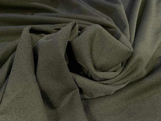 Valentino crepe spandex jersey fabric - similar to scuba crepe  - per metre - khaki