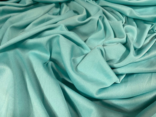 Single jersey polyester fabric - 60 inches wide - plain - turquoise