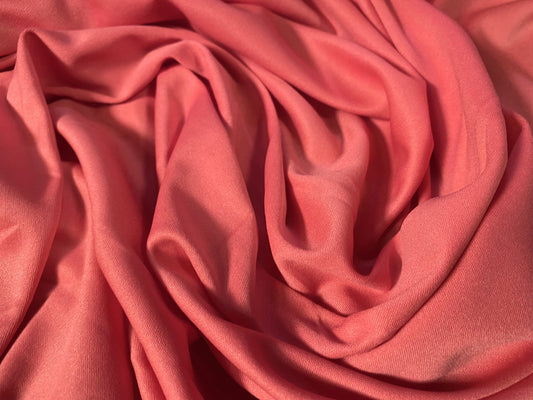 Single jersey polyester fabric - 60 inches wide - plain - Living coral