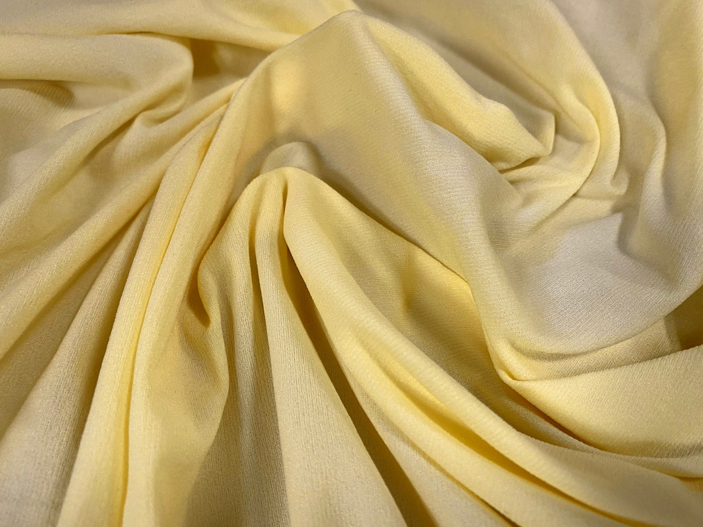 Single jersey mousse fabric, per metre - banana yellow