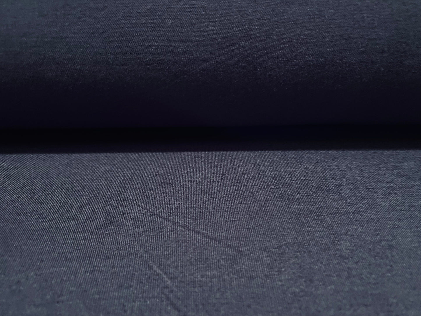 Viscose Elastane stretch single jersey fabric, per metre - plain - navy blue