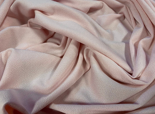 Stretch Spandex crepe single  jersey fabric - plain - light pink