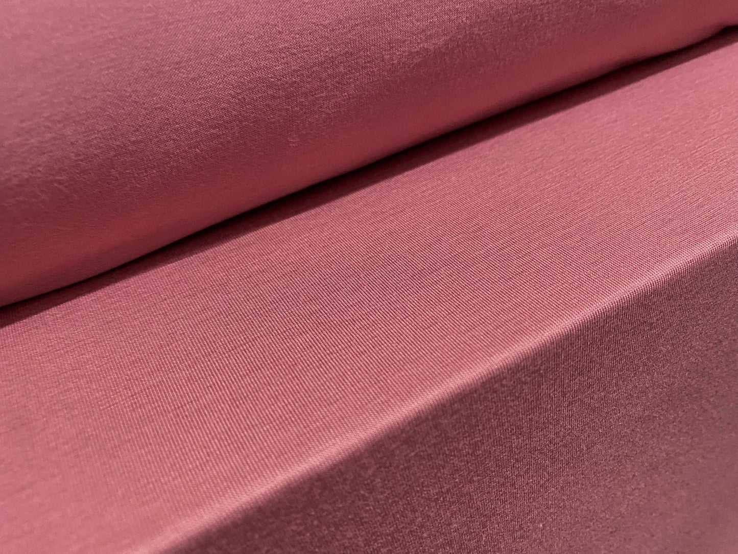 Viscose Elastane stretch jersey fabric, per metre - plain - dusky pink