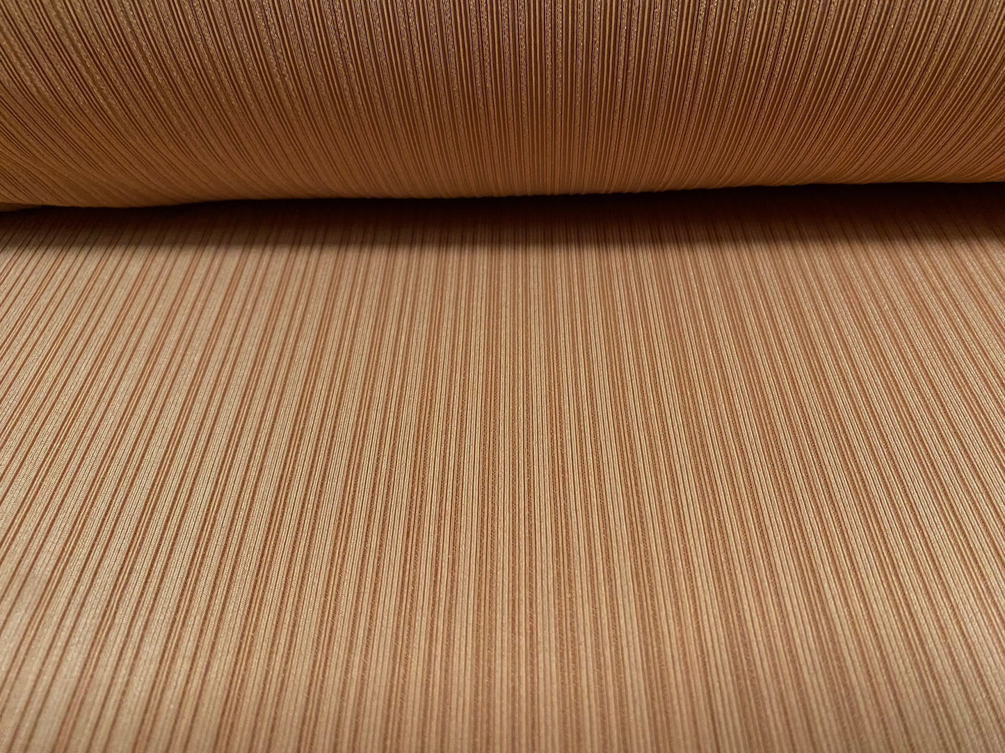 Fryce - variated spandex rib stretch jersey fabric, per metre - plain - caramel