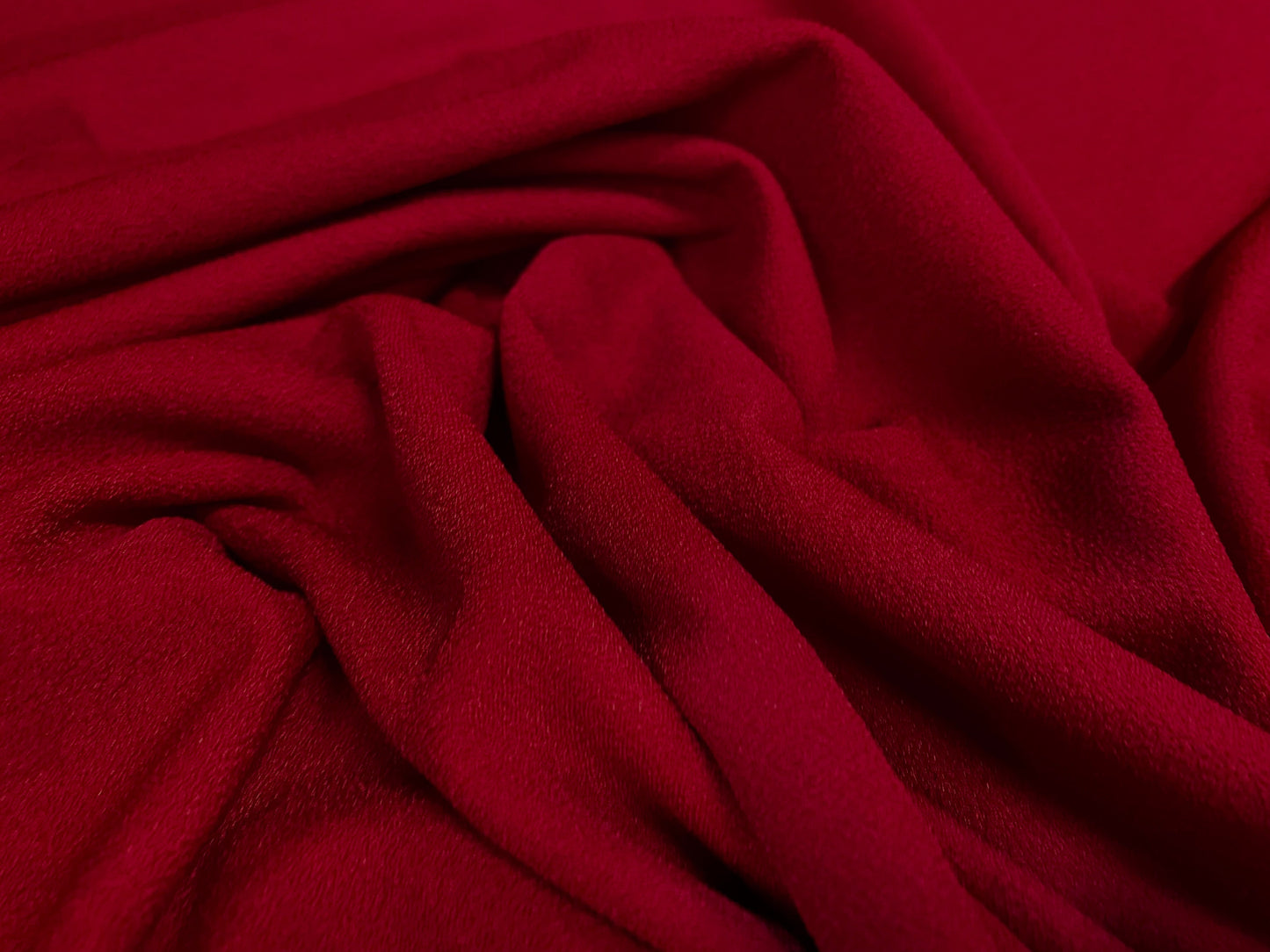 Spandex crepe jersey stretch fabric, per metre - plain dye - deep red