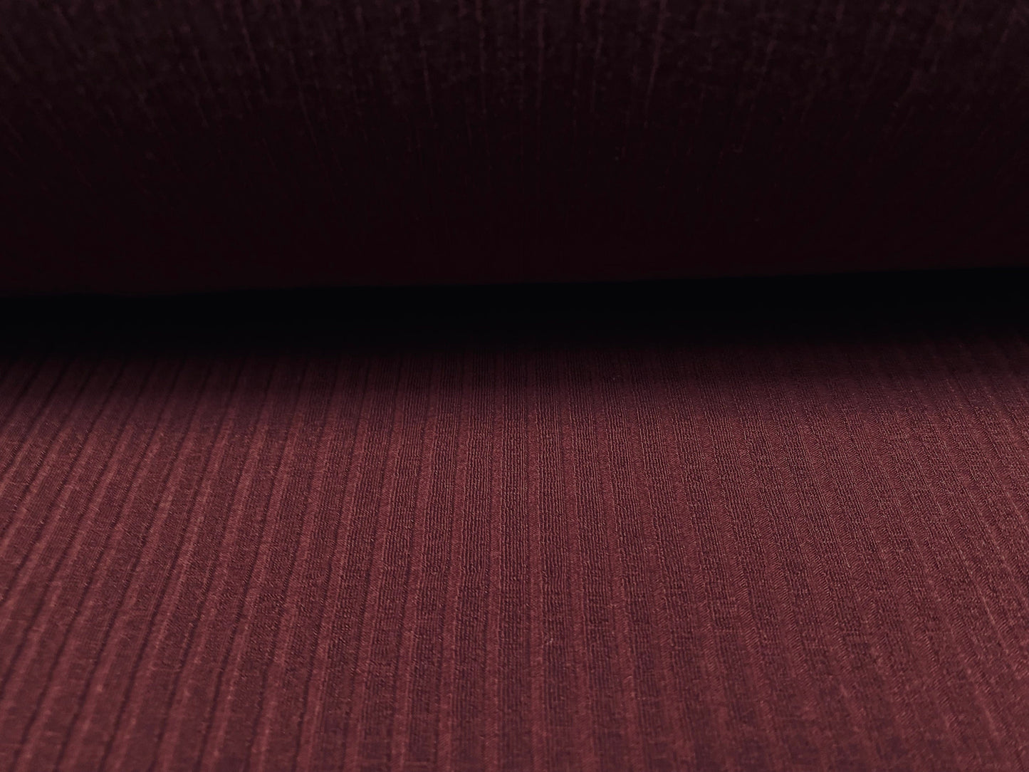 Stretch spandex rib jersey fabric, per metre - plain - burgundy