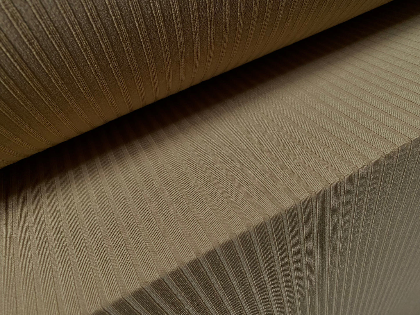 Recycled Stretch spandex rib jersey fabric, per metre - plain - camel