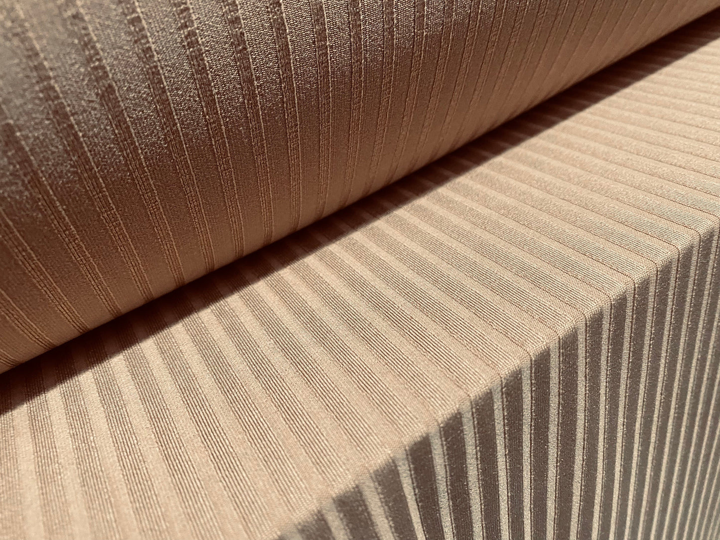 Stretch spandex rib jersey fabric, per metre - plain - biscuit