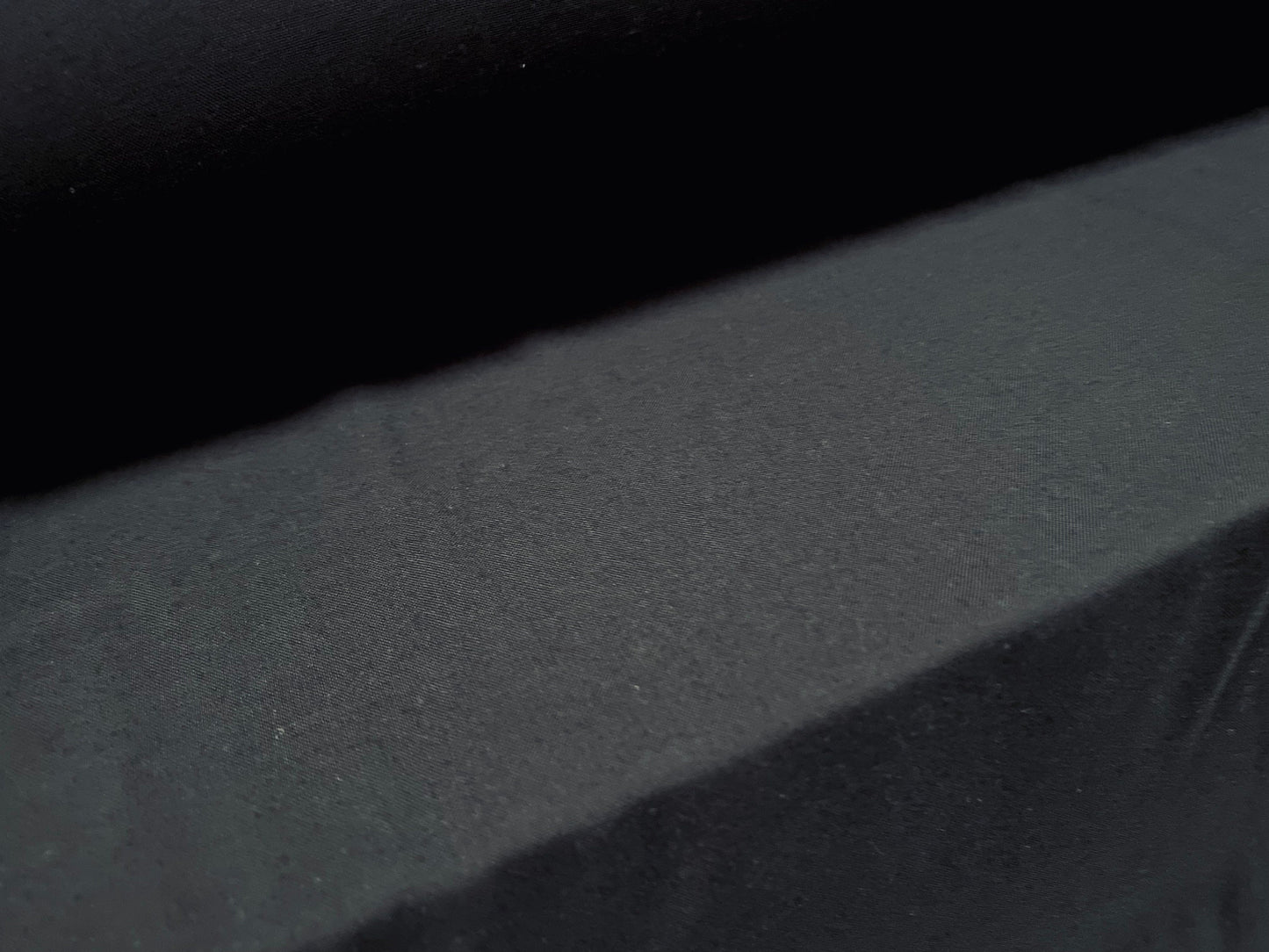 Soft handle woven viscose dress fabric, per metre - plain - black
