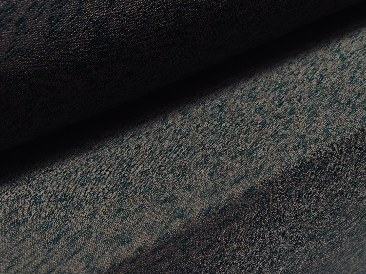 Hacci slub stretch spandex jersey fabric, per metre - green
