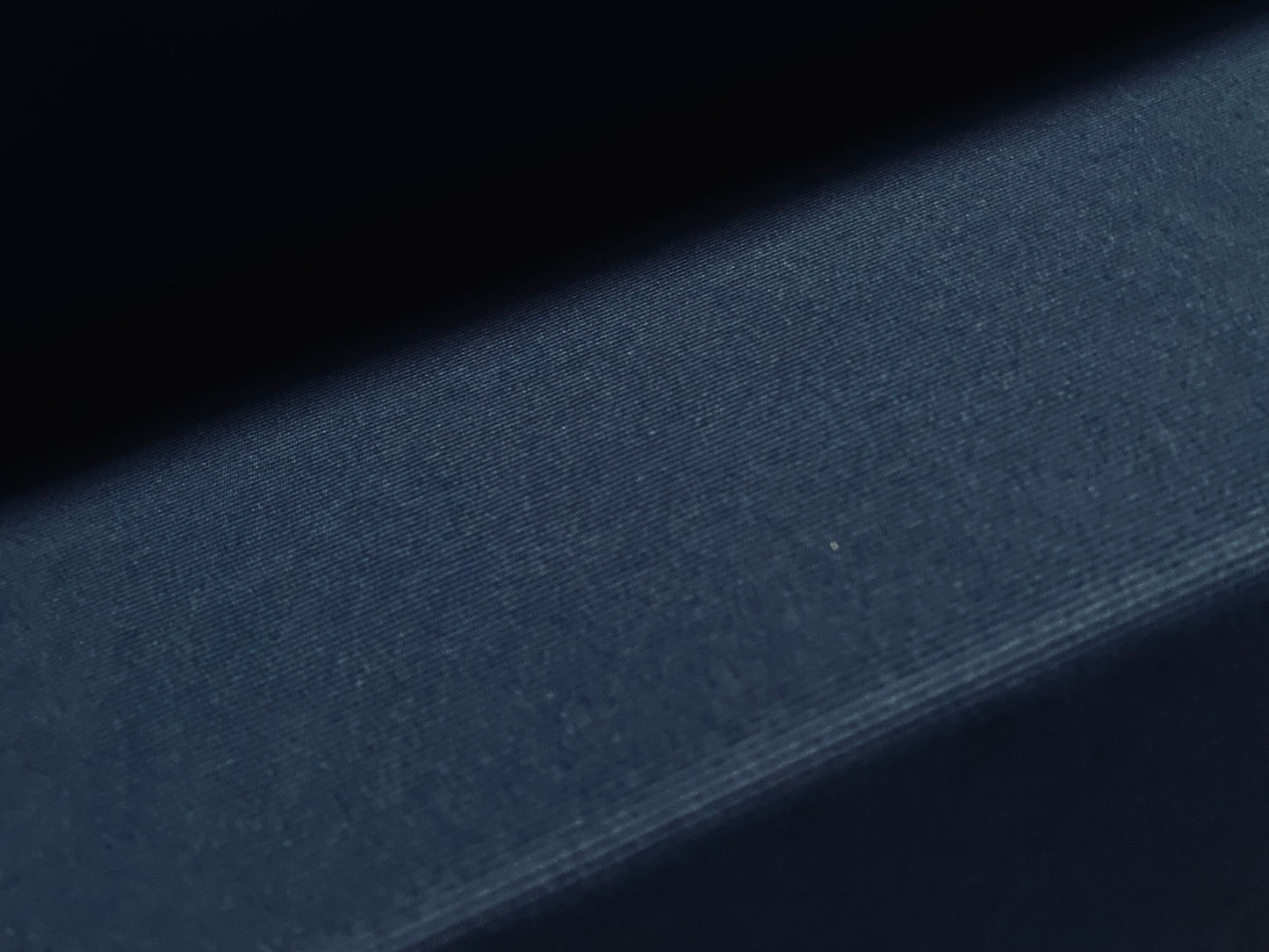 Fine Ottoman Jodhpur rib Stretch spandex jersey fabric , per metre - plain - navy blue