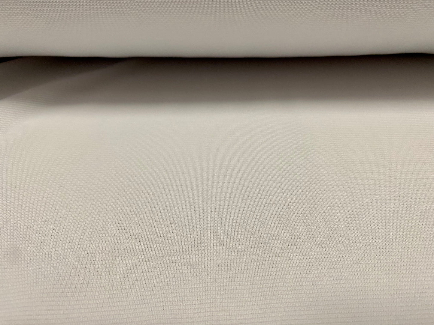 Fine Ottoman Jodhpur rib Stretch spandex jersey fabric , per metre - plain - white