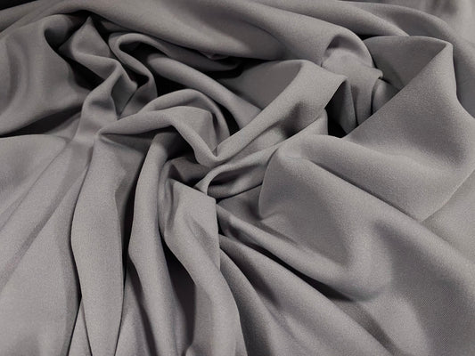 Scuba stretch spandex double jersey fabric, per metre - plain - lilac grey
