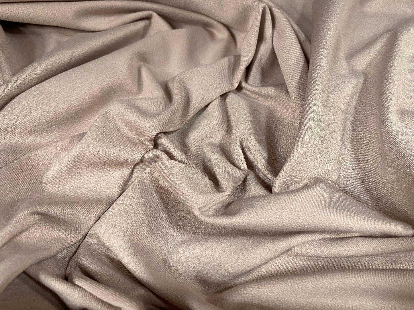 Valentino crepe spandex jersey fabric - similar to scuba - per metre - plain - putty pink