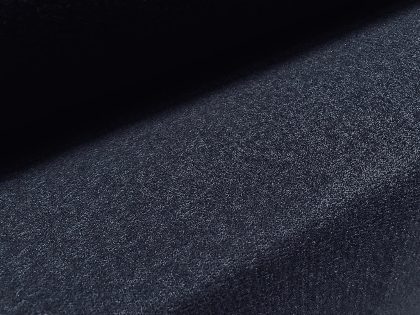 Wool blend heavyweight woven fabric, per metre - plain - dark blue